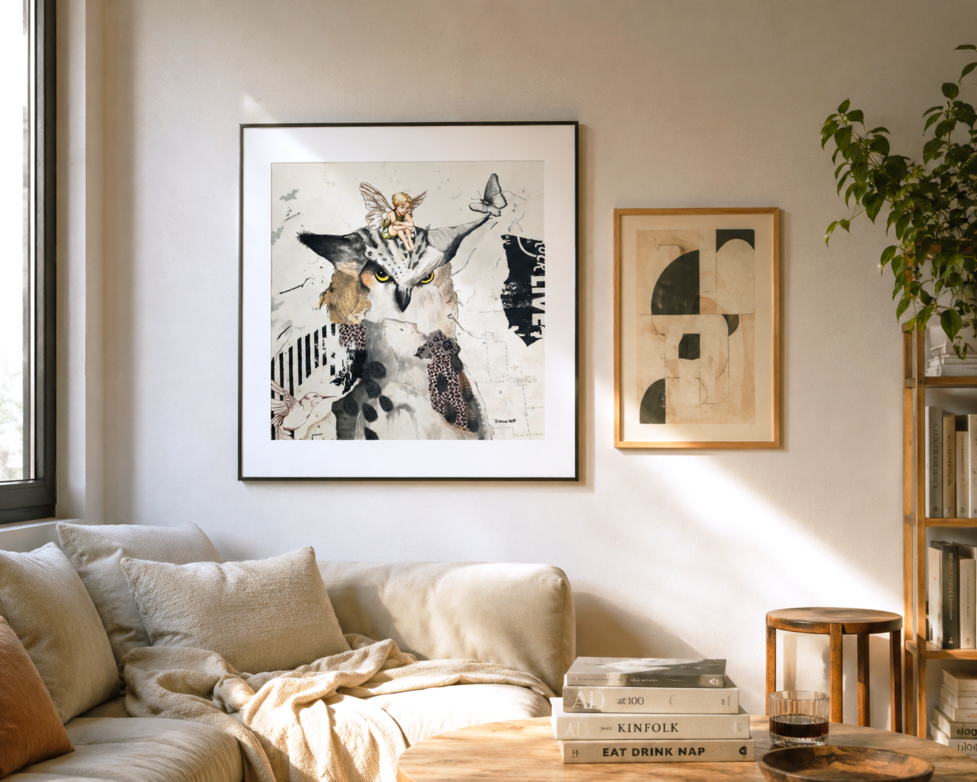 Labyrinth | Mixed Media Portrait Art Print | Irene Hoff