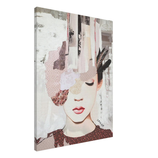 Road Less Traveled mixed media portrait art print by Irene Hoff